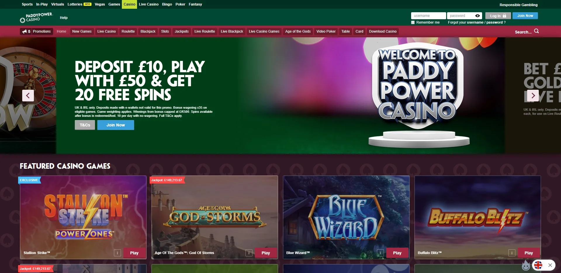 Paddy Power Casino